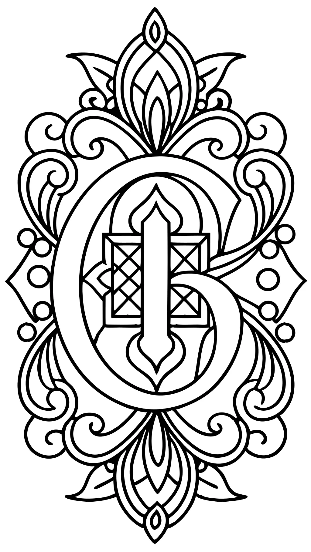 letter adult coloring pages